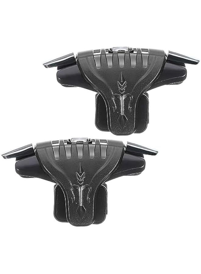 Gaming Triggers Mobile Controller Double Fire Keys Sensitive Black for 4.7-6.5 Inch Phone - Image 1