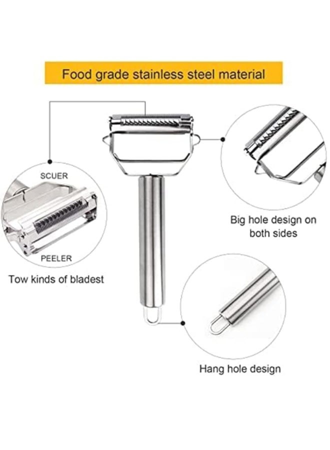Zalcoon Vegetable Potato Peeler for Kitchen, Stainless Steel Sharp Blade, Heavy Duty Die-cast Construction Y shape Peeler, Vegetable Peelers for Kitchen - Image 4