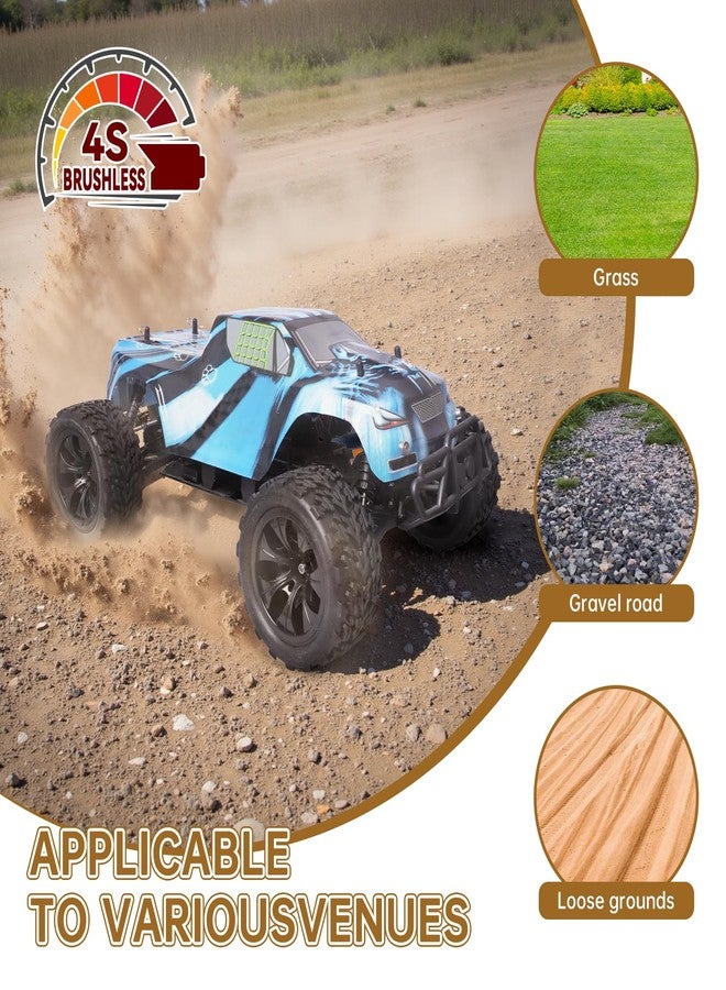 Hobbyfire 2.8" 12mm Hex RC Wheels and Tires w/Foam 1/10 Scale RC Monster Truck Replacement for Traxxas Stampede Rustler 2WD VXL Hoss 4x4 Redcat Volcano Epx Blackout XTE Pre-Glued, 4pcs - Image 3