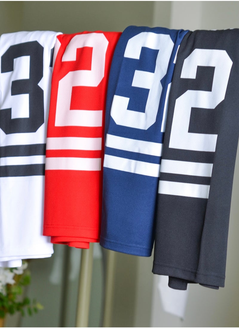THIRTYTWO Mens Workout Sport Shirts Dry Fit, Mens Running Shirt Athletic Shirts Moisture Wicking Crew Neck Gym T-Shirts Short Sleeve WHITE  - Image 3