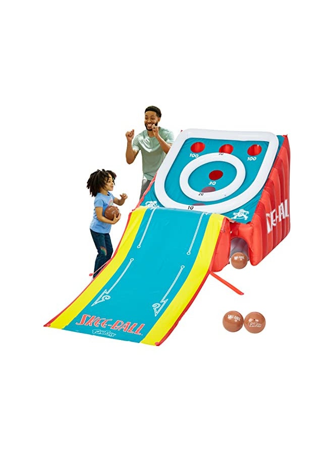 Flybar Skee-Ball Game for Kids and Adults, Giant Inflatable Game, 11 Feet Long, includes 4 Balls and Electric Air Pump, Indoor and Outdoor Games for Adults and Family, Skee-Ball Arcade Game for Home, Toys - Image 1