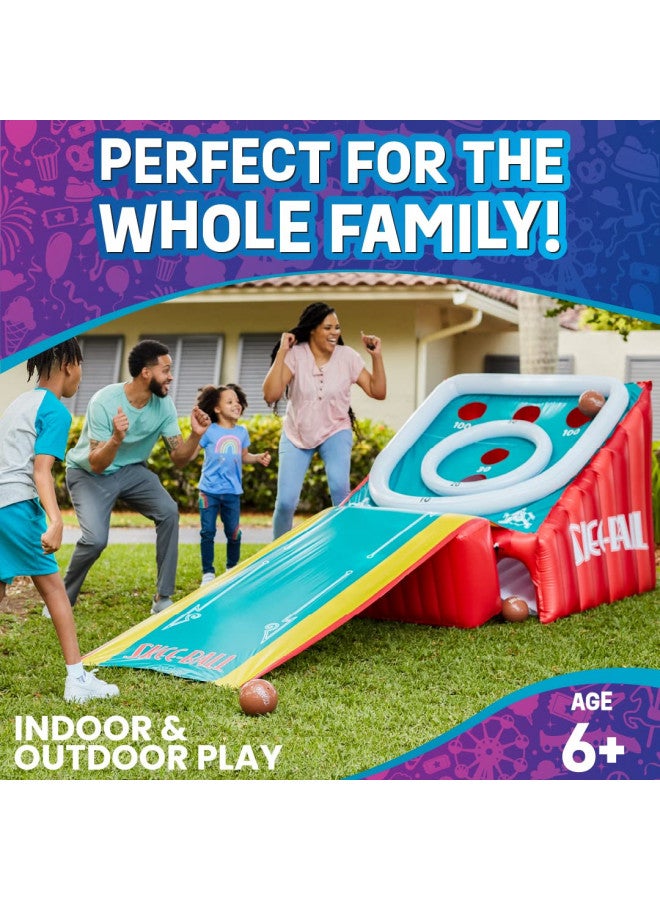 Flybar Skee-Ball Game for Kids and Adults, Giant Inflatable Game, 11 Feet Long, includes 4 Balls and Electric Air Pump, Indoor and Outdoor Games for Adults and Family, Skee-Ball Arcade Game for Home, Toys - Image 3