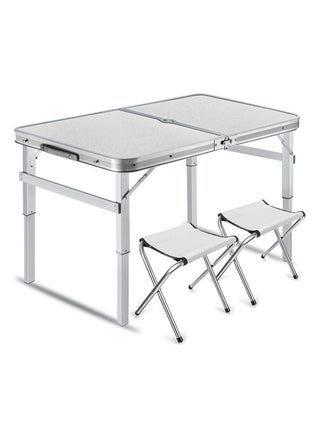Folding Tables Aluminum Metal Stools Adjustable Height Portable Camping Table Chairs Set Sturdy Lightweight - pzsku/ZEC27869E2DA27CF7CAD0Z/45/_/1695797685/4dfc253a-b7bc-44bd-a480-dd826212ad19
