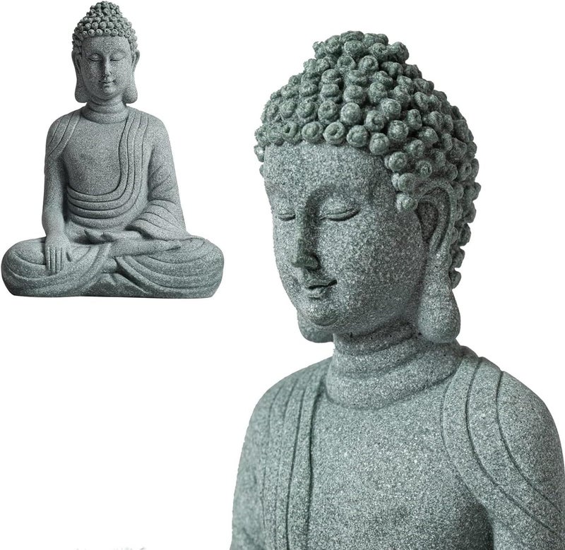 Little Buddha Statue for Home Handmade Stone Meditation Sitting Buddha Figurine Buddah Buda Budda Baby Buddha Statue IndoorOutdoor Buddha Decor Gifts Buddhas Buddha Sculpture