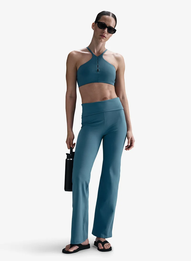 نايكي بنطلون رياضي فضفاض بخصر عالٍ بتصميم دراي فيت