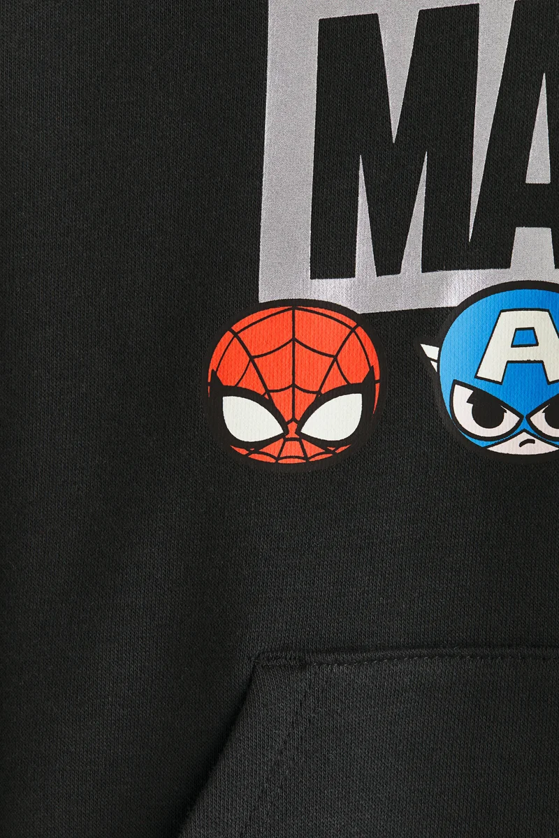 H&M Printed brushed-inside hoodie