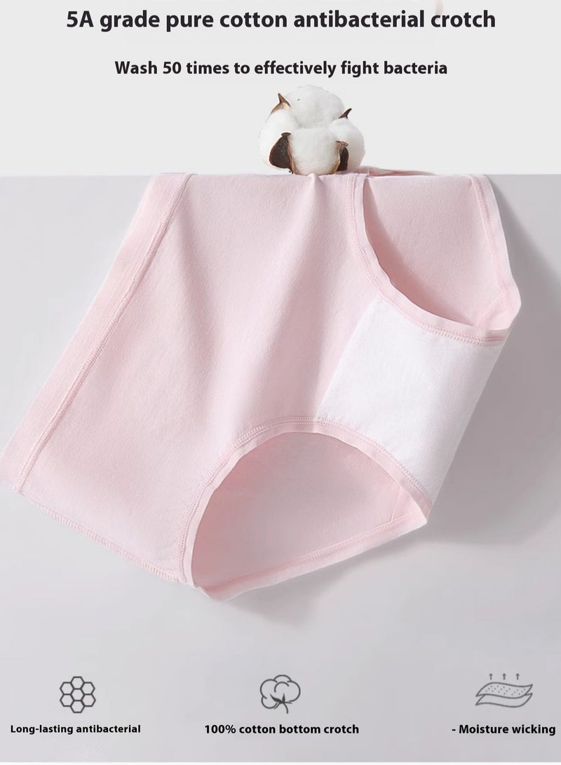 6-Piece Cotton Bikini Breathable Panties Low Waist Fashionable Ladies Panties