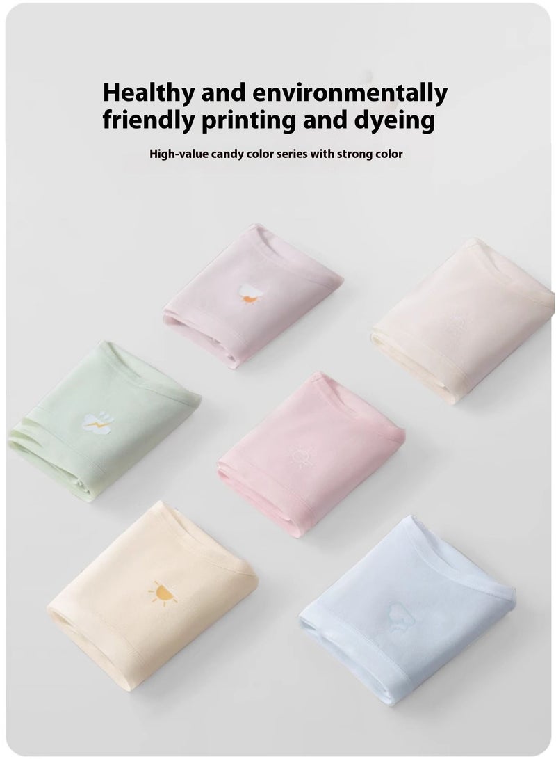 6-Piece Cotton Bikini Breathable Panties Low Waist Fashionable Ladies Panties