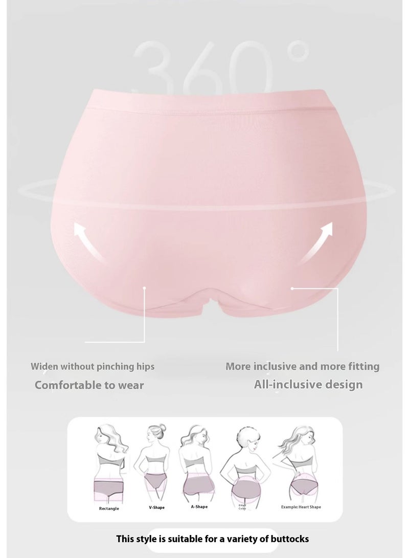 6-Piece Cotton Bikini Breathable Panties Low Waist Fashionable Ladies Panties