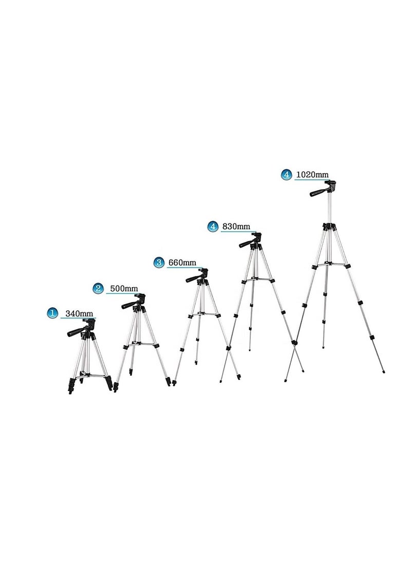 Foldable Camera Tripod Stand With Mobile Clip 150g Black 3110 - Image 4