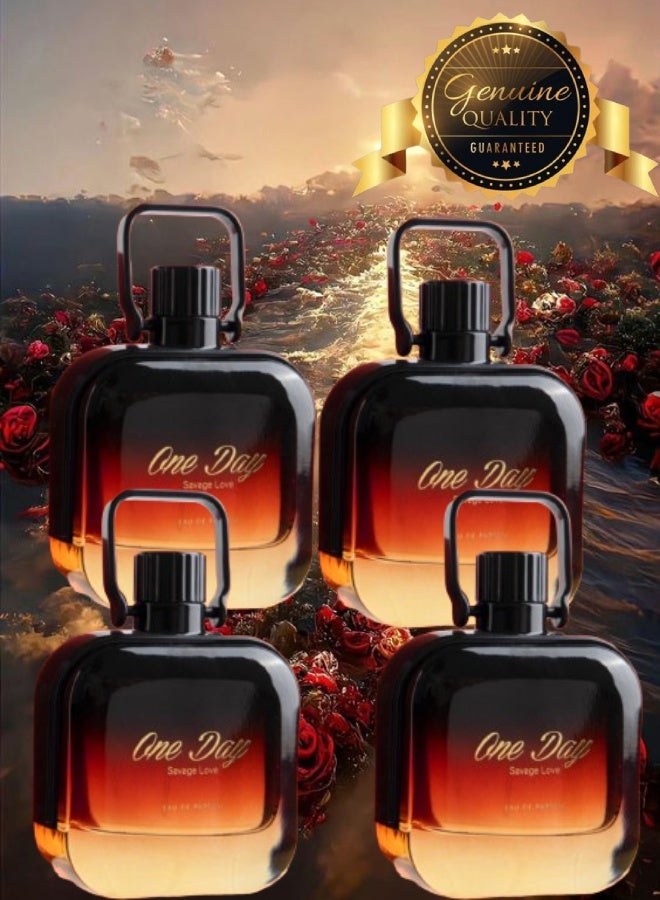 Reyane Tradition 4 Pieces One Day Savage Love Perfume 100ML - Image 1