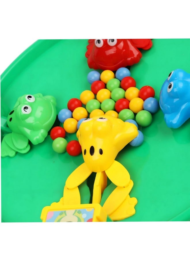 Manos Manos Hungry Frog Indoor Family Game, 4 Player Interactive Frog Eat Beans Game for Kids Toy for Kids Pack of 1  - Image 2