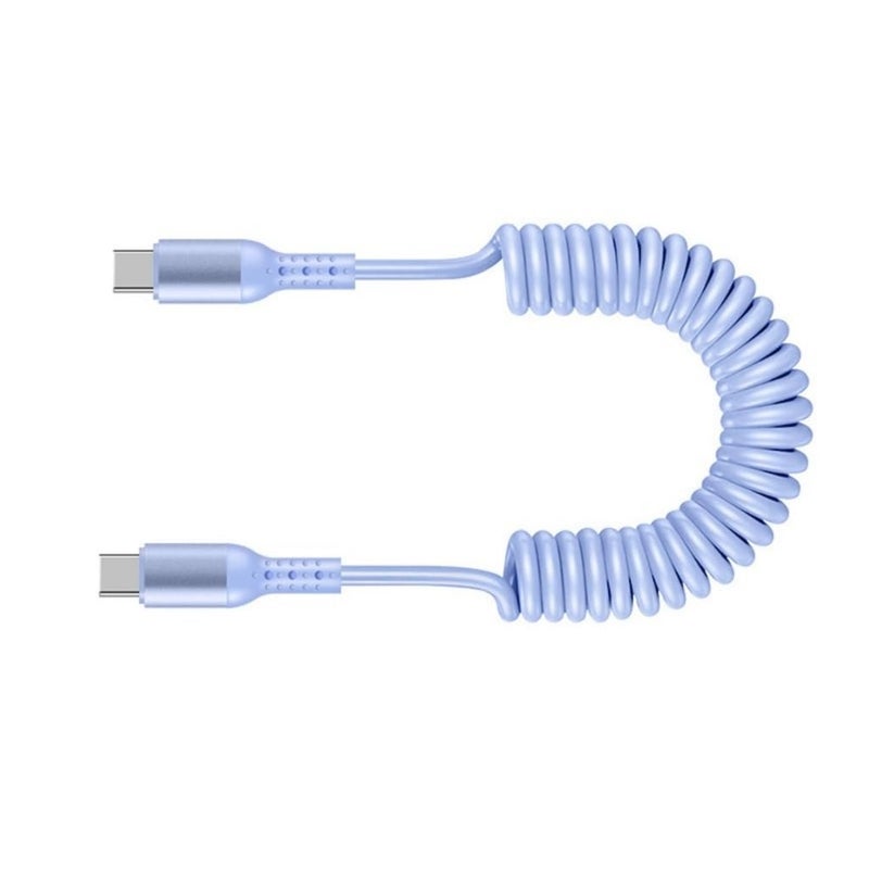 كابل USB C إلى USB C قابل للتمديد، للشحن السريع ونقل البيانات، مع موصلات ذكرية للأجهزة اللوحية والهواتف - Image 1