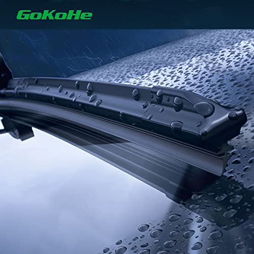 GoKoHe 24" + 21" OEM Quality Premium All-Seasons Windshield Wiper Blades for Dodge Charger 2012-2020 Mitsubishi Outlander 2007-2014 Honda Pilot 2003-2008 Chrysler 300 2011-2020 front windscreen wiper - Image 5