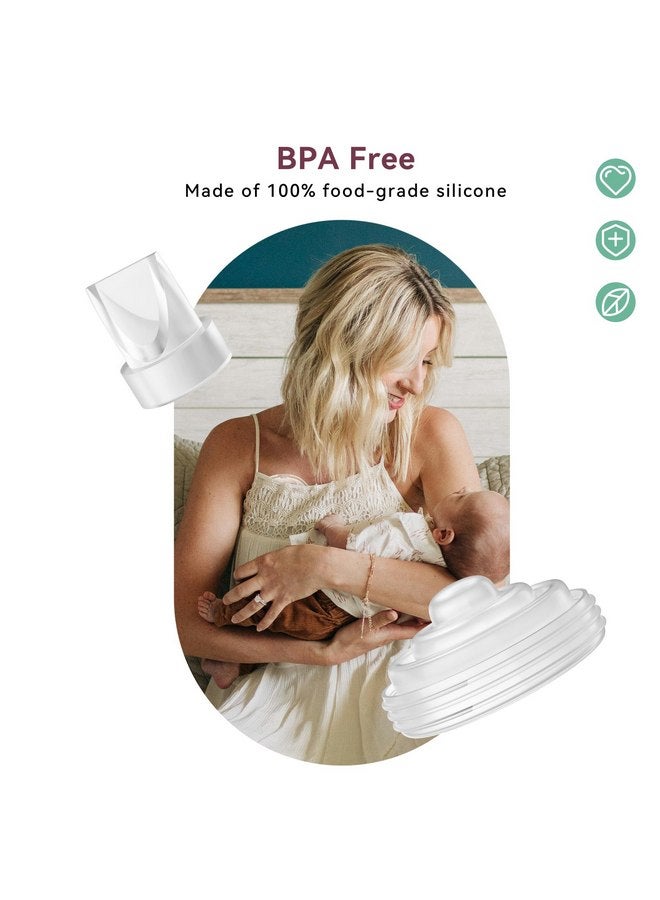 توفيفيلد صمامات منقار البط من TOVVILD 8 قطع، 4 قطع من غشاء السيليكون متوافقة مع مضخة الثدي Momcozy M5، أجزاء مضخة بديلة وملحقات متوافقة مع M5 Momcozy، 12 قطعة - Image 2