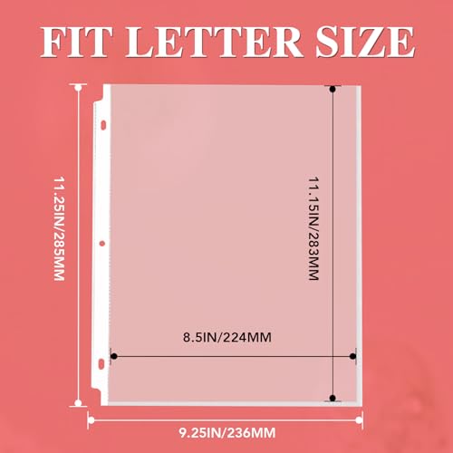 ZENOWICK 900 Pack Sheet Protectors 8.5 x 11 inch Clear Page Protectors for 3 Ring Binder, Plastic Sleeves for Papers, Document - Image 3