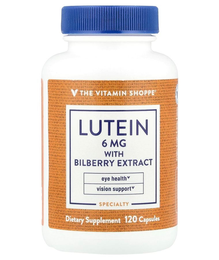The Vitamin Shoppe Lutein With Bilberry Extract 120 Capsules