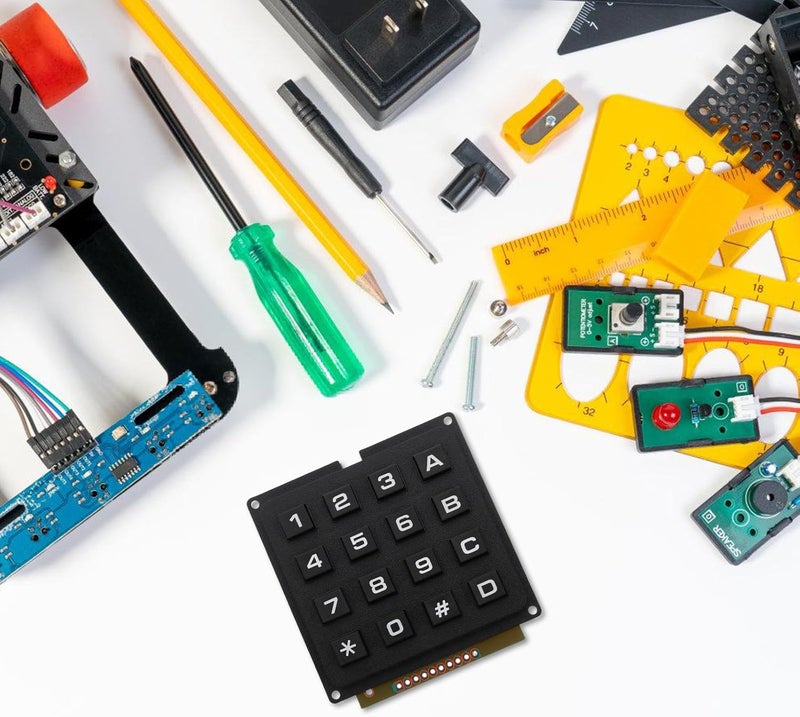 Matrix Array Keypad Button Module 4x4 16-Key Microcontroller Keyboard Mat for Electronics Control and DIY Projects - Image 5