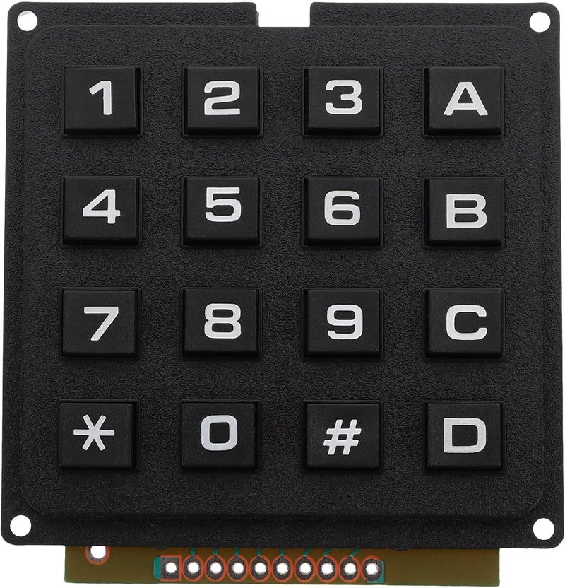 Matrix Array Keypad Button Module 4x4 16-Key Microcontroller Keyboard Mat for Electronics Control and DIY Projects - Image 1