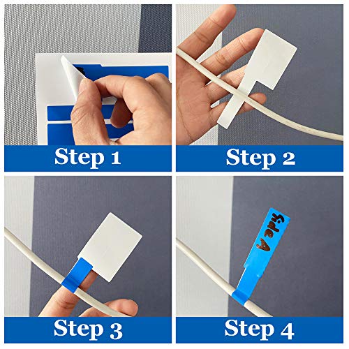 Mr-Label® US Letter Sheet Self-Adhesive Cable Label - Waterproof | Tear Resistant - with Free Print Tool - for Laser Printer (20 Sheets (600 Labels), White) - Image 5