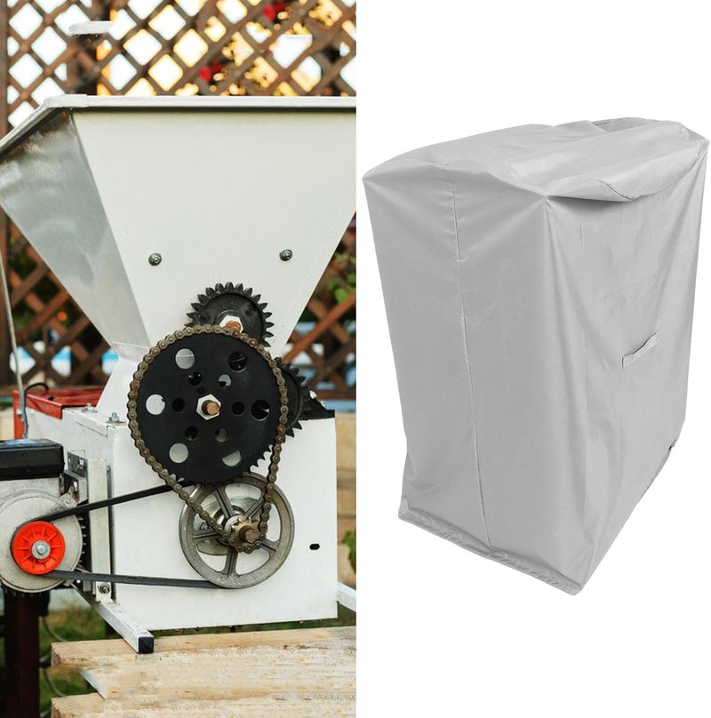 Kisangel Chipper Shredder Cover, Waterproof Oxford Cloth, Heavy-duty Wood Protection, All-weather Dustproof Cover for Garden Equipment, 43. 30 X 33. 46 X 33. 46 Inch, Grey - Image 5