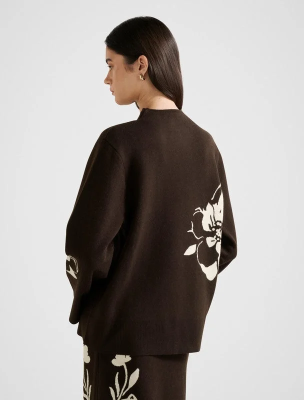 forever new  Kn7420-Brown Women's Pullover for Women | Best Price UAE