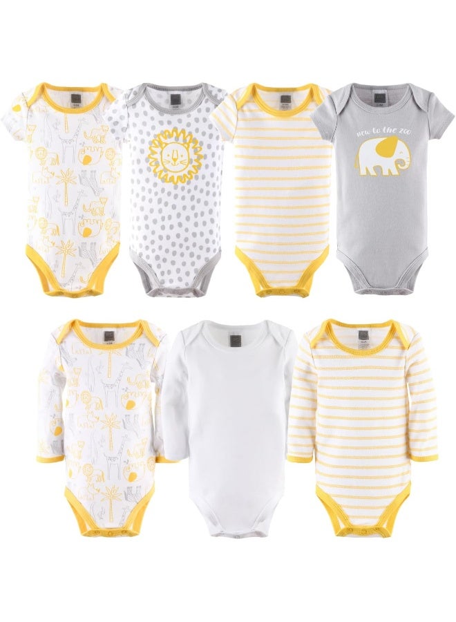 The Peanut Shell The Peanutshell Newborn Layette Gift Set for Baby Boys or Girls | 23 Piece Gender Neutral Newborn Clothes & Accessories Set | Safari Themed Yellow  - Image 3