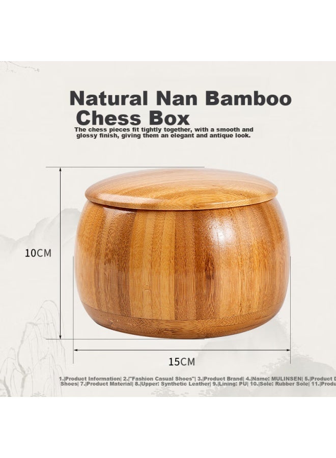 Wonderful Notes Miaoji Go And Gomoku Set With Nanmu Bamboo Board And Container, Imitation Jade Chess Pieces, Chinese Chess Three-in Set 8066 - Image 3