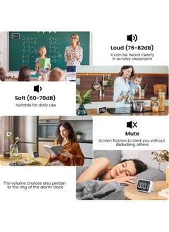 Generic Kitchen Timer Loud Digital, USB Rechargeable with Large LCD Display & Adjustable Loud Alarm, Digital Timer, Egg Timer, Kitchen Timers for Cooking, Timer for Kids, Ideal Magnetic TimerDesk Timer  - Image 4
