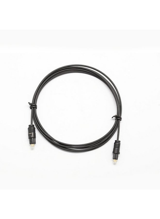 ماركة غير محددة كابل صوت رقمي SPDIF من الألياف الضوئية، نظام صوت Toslink، مكبر صوت تلفزيوني رقمي، فم مربع - اللون: JQB-OPP22، جلد أسود، 1.5 متر  - Image 5