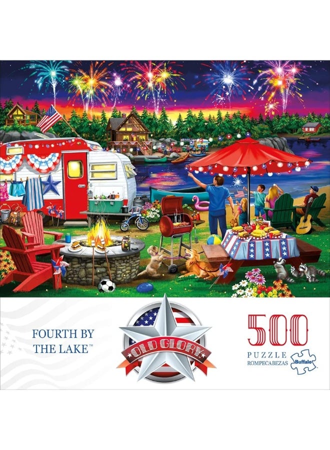 Buffalo Games - Fourth by The Lake - 500 Piece Jigsaw Puzzle - Image 1