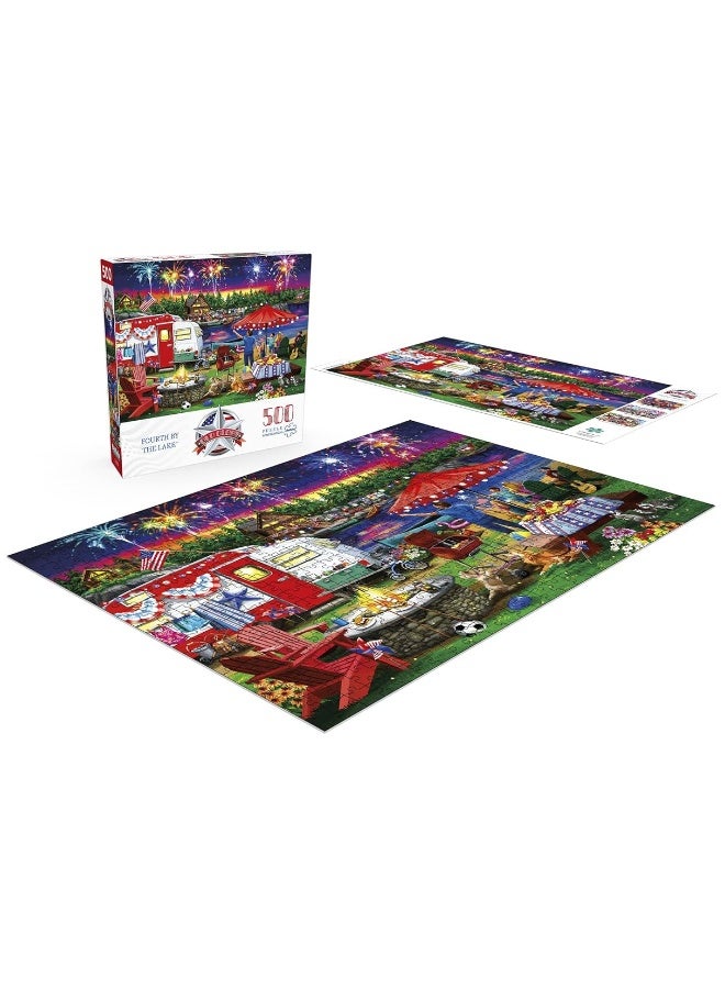 Buffalo Games - Fourth by The Lake - 500 Piece Jigsaw Puzzle - Image 2