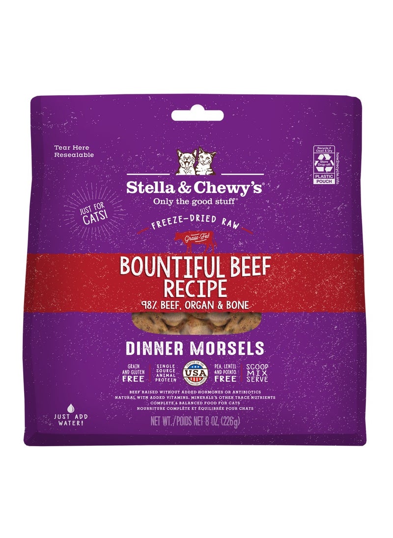 Stella & Chewys Stella & Chewy's Cat Freeze Dried Dinner Morsels - Bountiful Beef Recipe -8 oz  - Image 1