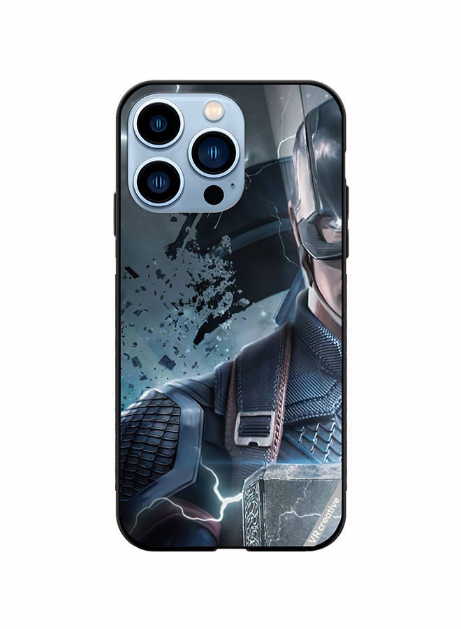 VR CREATIVE Protective Case Cover For Apple iPhone 14 Pro Max Captain America Design Multicolour - Image 1