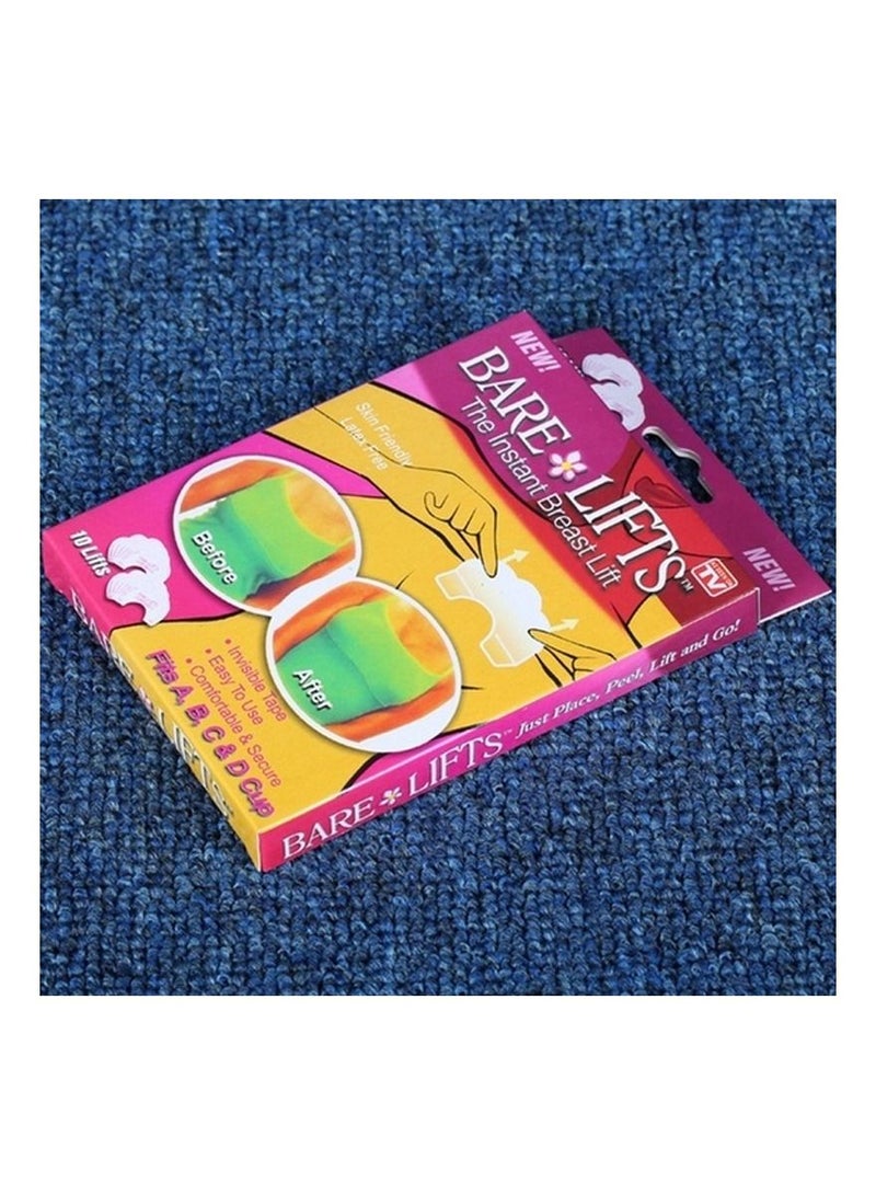 Bare Lifts 10Pcs Bare Lifts Instant Breast Lift Support Invisible Bra Shaper Adhesive Tape - Image 3