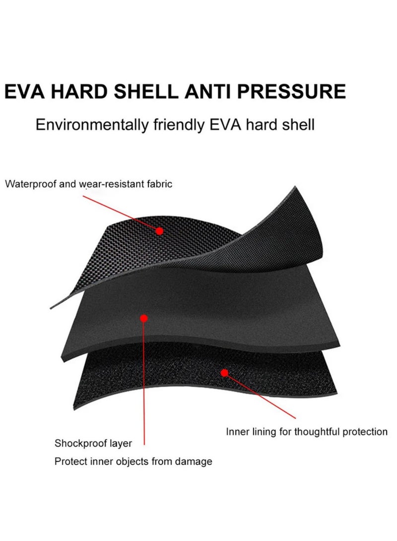 EVA Carrying Case for Meta Quest 3 VR Headset Waterproof Hard Shell Storage Bag with Adjustable Shoulder Strap Shockproof  Anti-Scratch Protection - Image 5