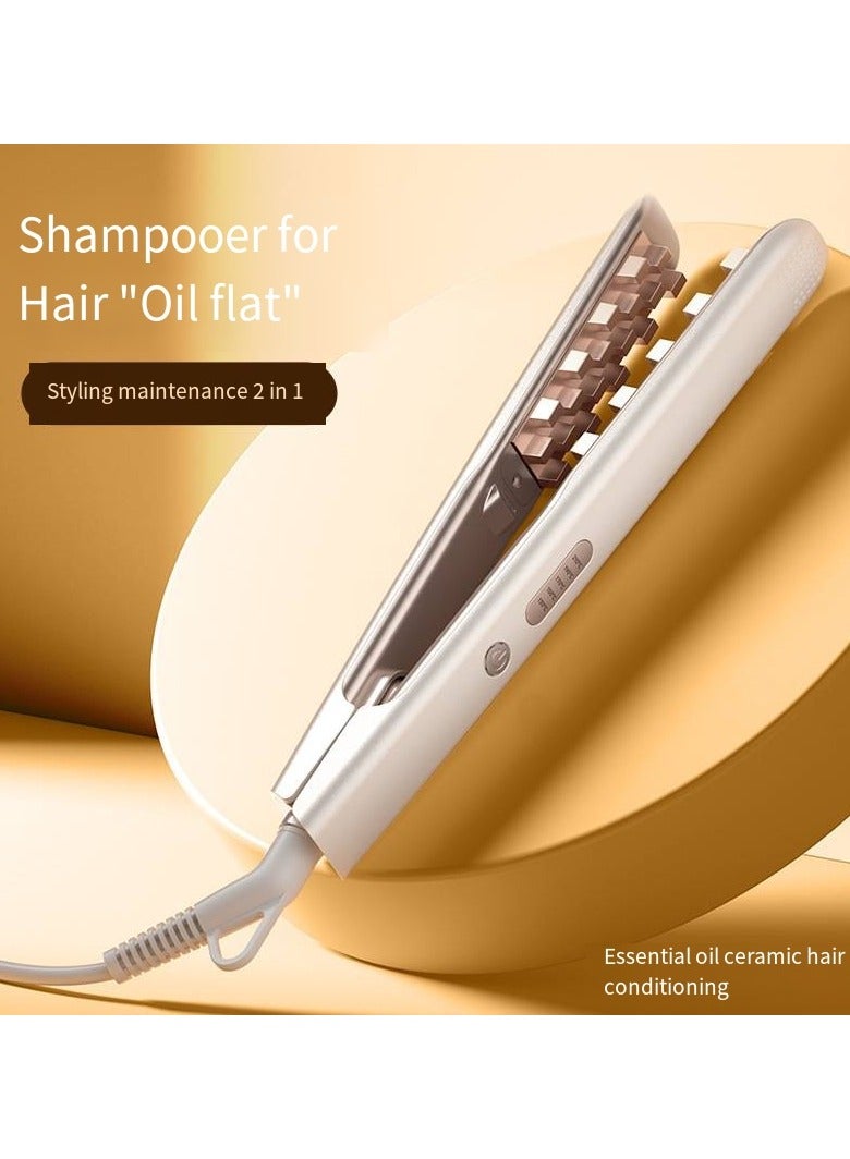 general 2-in-1 Ionic Hair Straightener & Curling Iron – Dual Styling with Ceramic Plates - Image 1