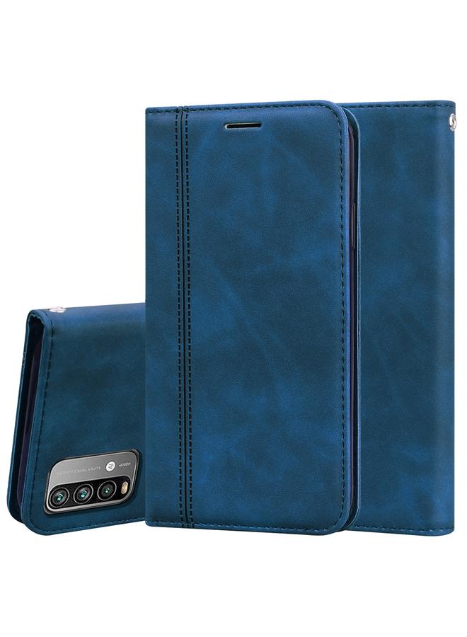 The Bros Case For Xiaomi Redmi 9T Frosted Business Magnetic Horizontal Flip PU Leather Case with Holder & Card Slot & Lanyard