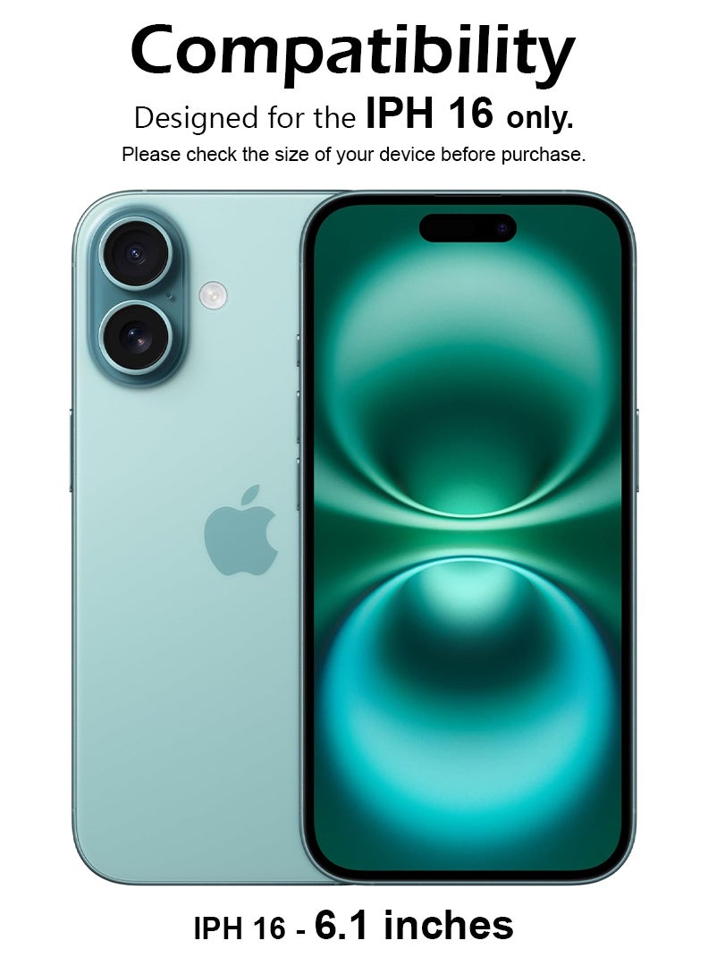 Case Up Screen Protector For Apple iPhone 16 6.1 Inch 9H Hardness Tempered Glass Film, Bubble Free Easy Installation, Full Coverage, Anti Scratch And Touch Sensitive - Image 2