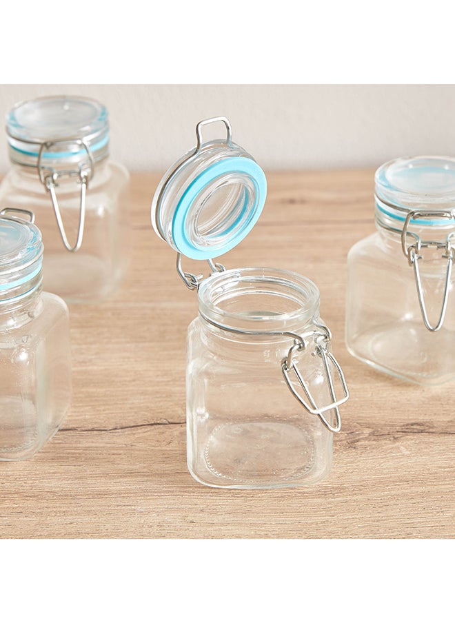 Home Box Essential 4-Piece Glass Spice Jar Set 22.3 x 8.4 x 7 cm  - Image 3