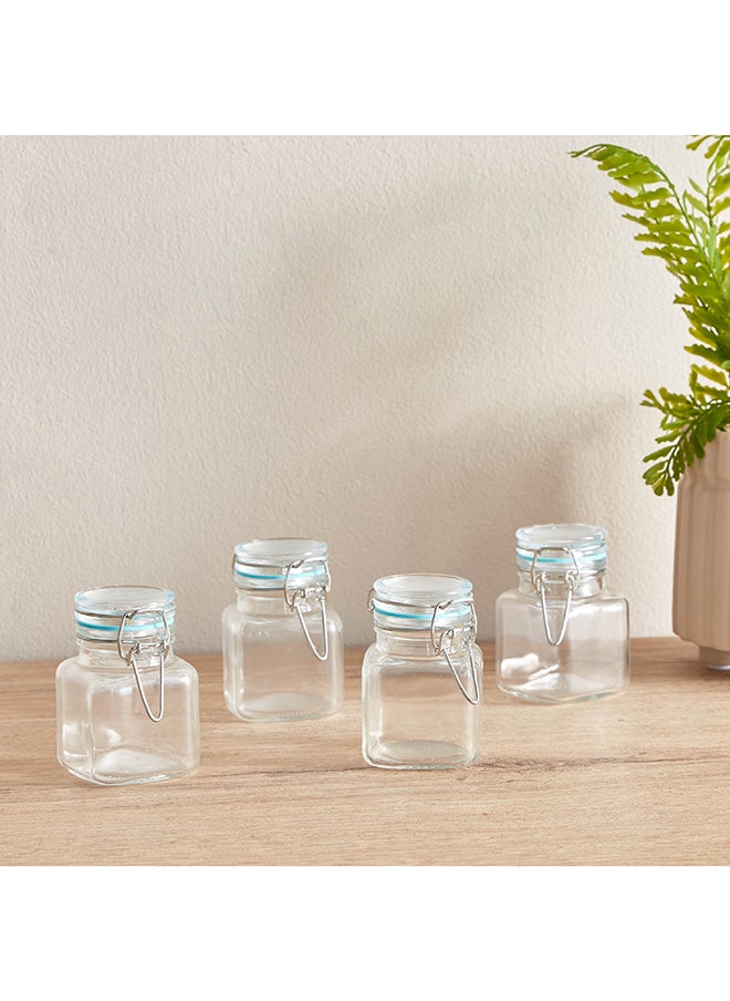 Home Box Essential 4-Piece Glass Spice Jar Set 22.3 x 8.4 x 7 cm  - Image 2