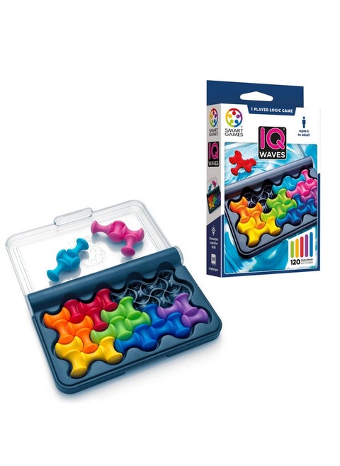 Iq Waves Problem Solving Travel Game With 120 Challenges For Ages 6 - Adult