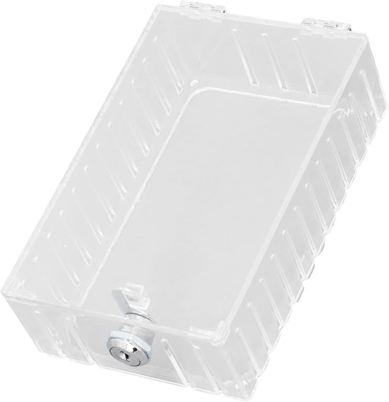 Clear Acrylic Thermostat Lock Box With Keys For Secure Temperature Control 7.28x4.72x2.48 Inch - Image 4
