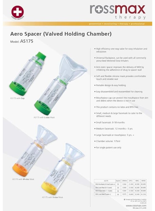 روزماكس روسماكس أيرو-سبايسر (Rossmax Aero-Spacer) - غرفة احتجاز مزودة بصمام للأطفال - سيليكون - Image 2