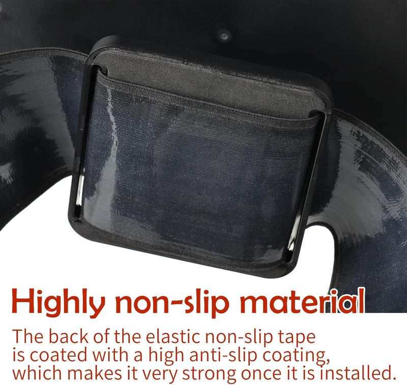 Funbliss Baby Car Mirror for Fixed Headrest Compatible with Tesla Car Mirror for Baby and Other Models 360 Rotation Clear  Wide View Easy Install with NonSlip Elastic Fixing - Image 4
