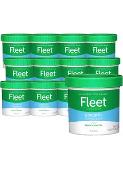 Fleet Fleet Laxatives, Laxative Glycerin Suppositories for Adult Constipation Relief, 24 Count, 12 Pack 