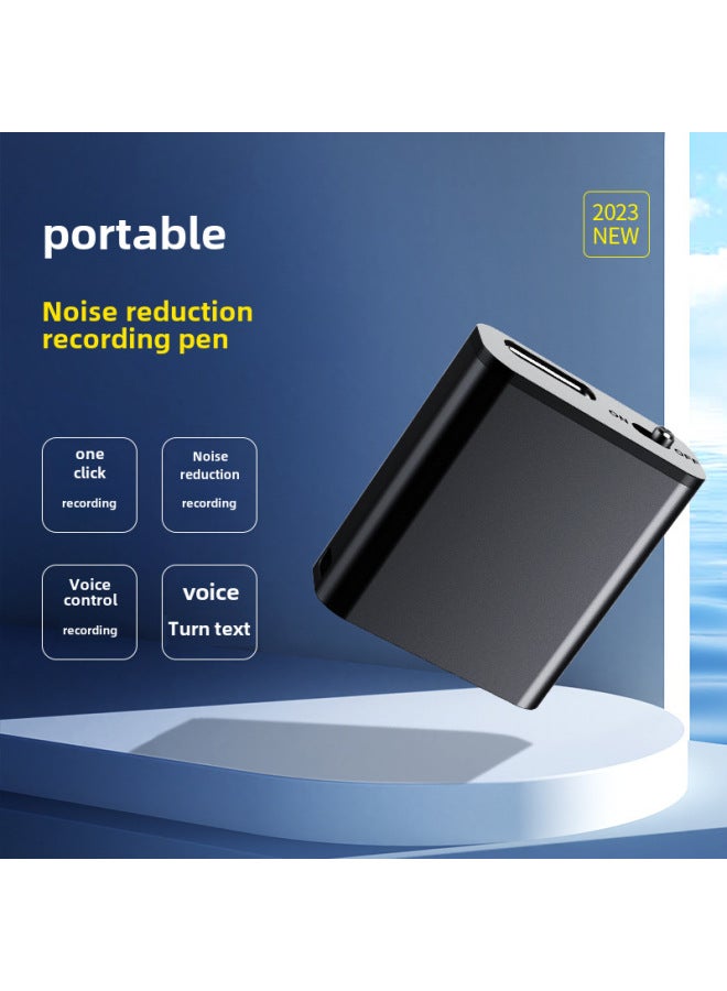 Student-specific Small Voice Recorder Mp3 Player Voice-controlled Recording To Text HD Noise Reduction Portable Recorder-Color:English Version-Capacity:16GB