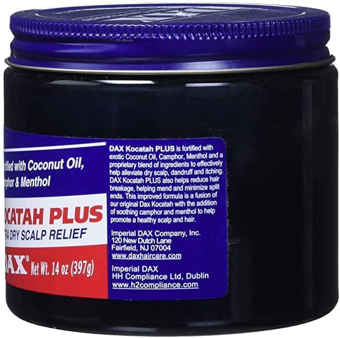 DAX Kocatah Dry Scalp Treatment with Coconut Oil and Tar Oil - 14 Ounce Jar (414ml) - Image 3