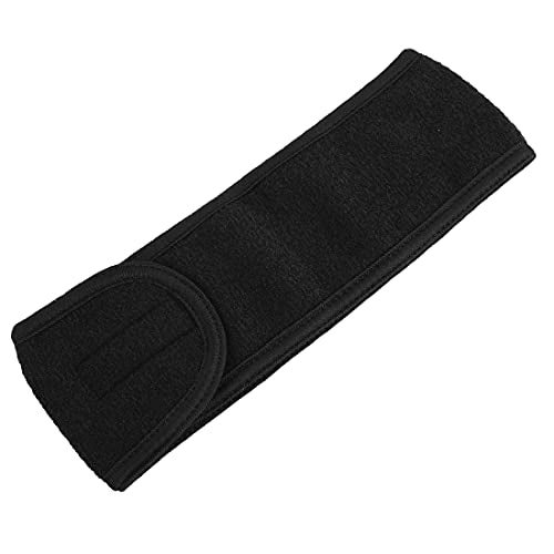 Digital Shoppy Adjustable Wide Hairband Yoga Spa Bath Shower Makeup Wash Face Cosmetic Headband For Women (Black) - Image 1
