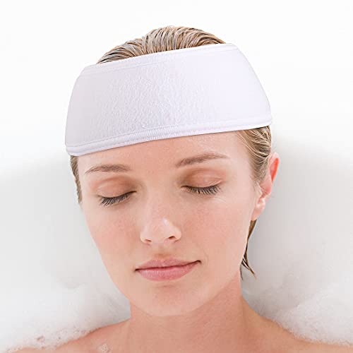 Digital Shoppy Adjustable Wide Hairband Yoga Spa Bath Shower Makeup Wash Face Cosmetic Headband For Women (Black) - Image 3